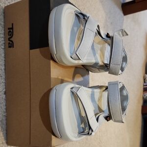 Teva Light Gray Adjustable Sandals